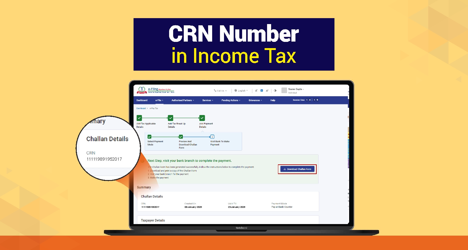 CRN Number in Income Tax