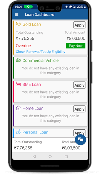 Account Summary Loan Dashboard - IIFL Finance