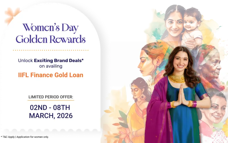 womens day gold loan rewards banner image
